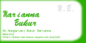 marianna bukur business card